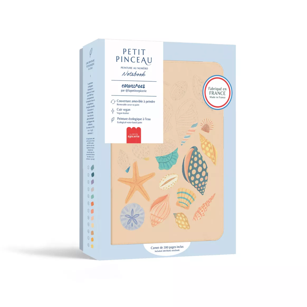 Kit Peinture par numéro - Notebook à peindre - Coquillages