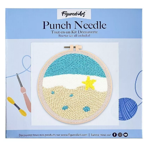 Kit Punch Needle - Etoile et mer