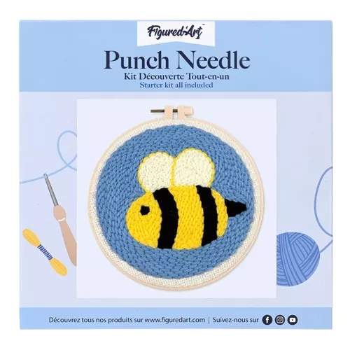 Kit Punch Needle - Abeille