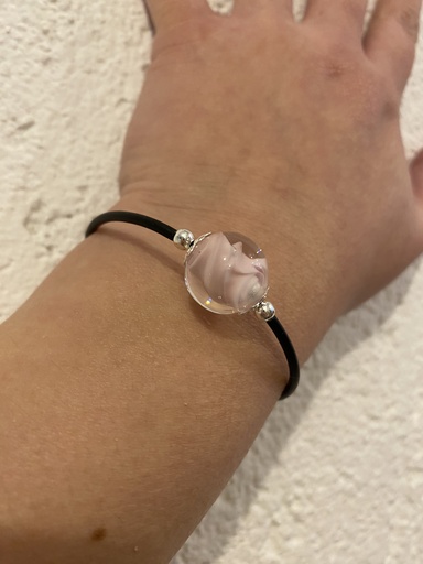 Bracelet boule - Rose