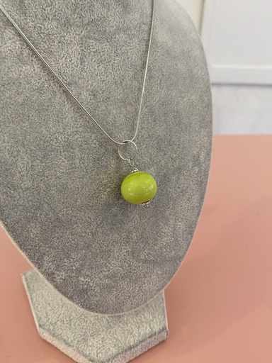 Collier boule - Vert pomme