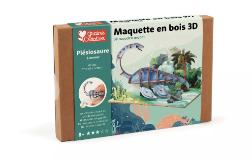 Maquette en bois 3D - Pléiosaure