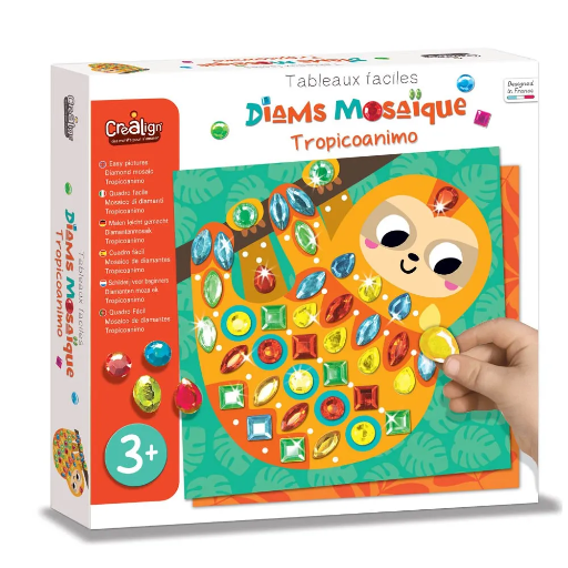 Kit Tableaux faciles - Diams mosaïque - Tropicoanimo