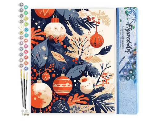 Peinture par numéro - Boules de Noël