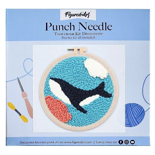 Kit Punch Needle - Orque dans la mer