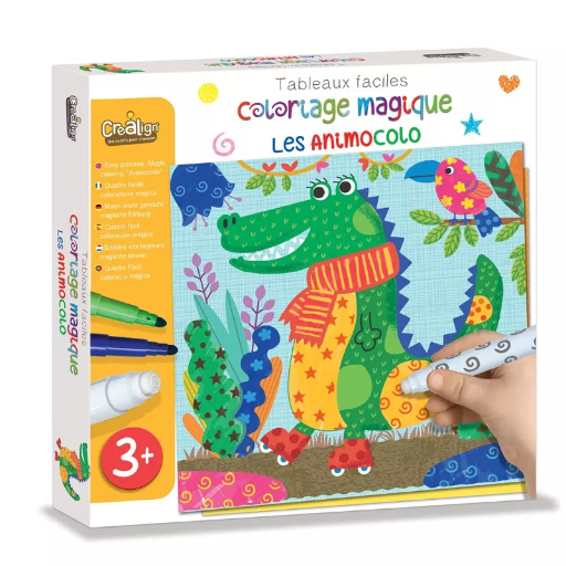 Kit Tableaux faciles - Coloriage Magique - Les animocolo
